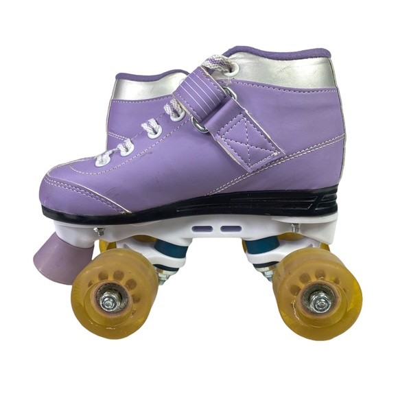 Roller Skates Pacer Comet 500 Lavender And White Light Up Wheels Size 2 - Picture 7 of 9